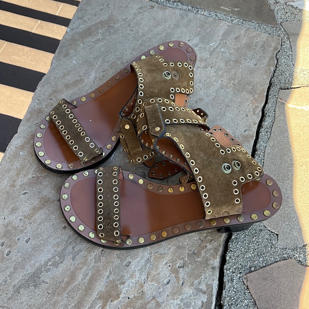 Isabel Marant size 38 green heels